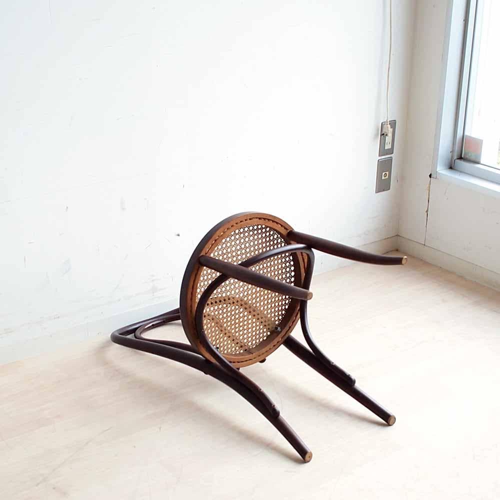 70s 80s 秋田木工 ラタン ベントウッドチェア A ZR24302