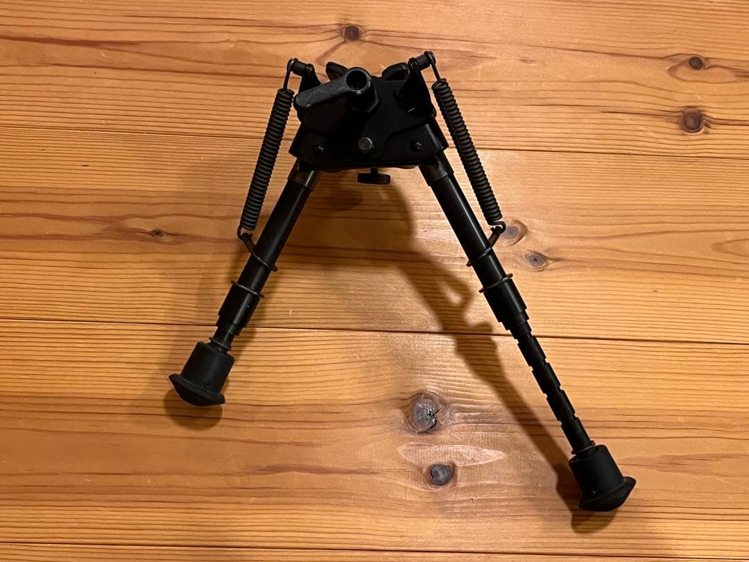 【実物】HARRISハリス バイポッド S BRMスイング式スイベル固定レバー付