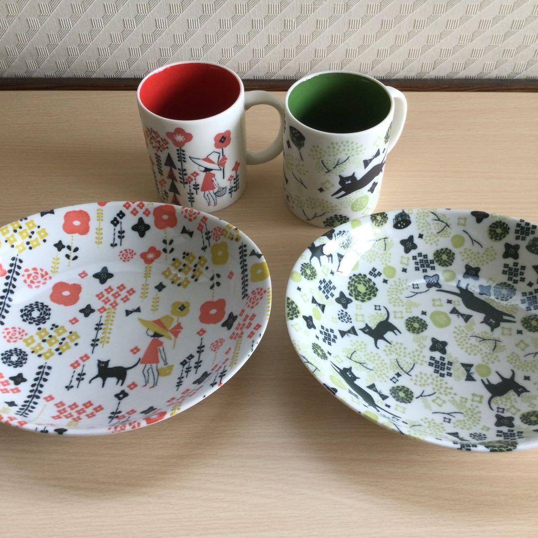 ✨セール✨未使用✨ 吉濱あさこ【coco.a】皿　マグカップ　４点セット