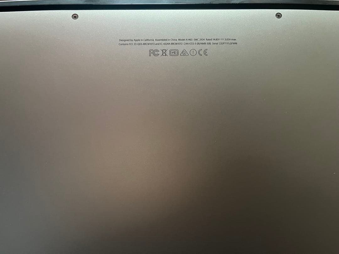 MacBook Air (11-inch, Early 2015) 本体