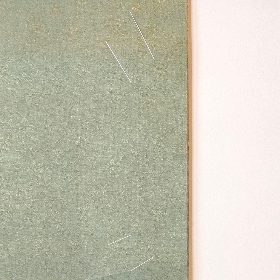 【フォロー割・新品】 色紙短冊掛軸　仙通　緑　茶道具　色紙短冊掛け　掛け軸