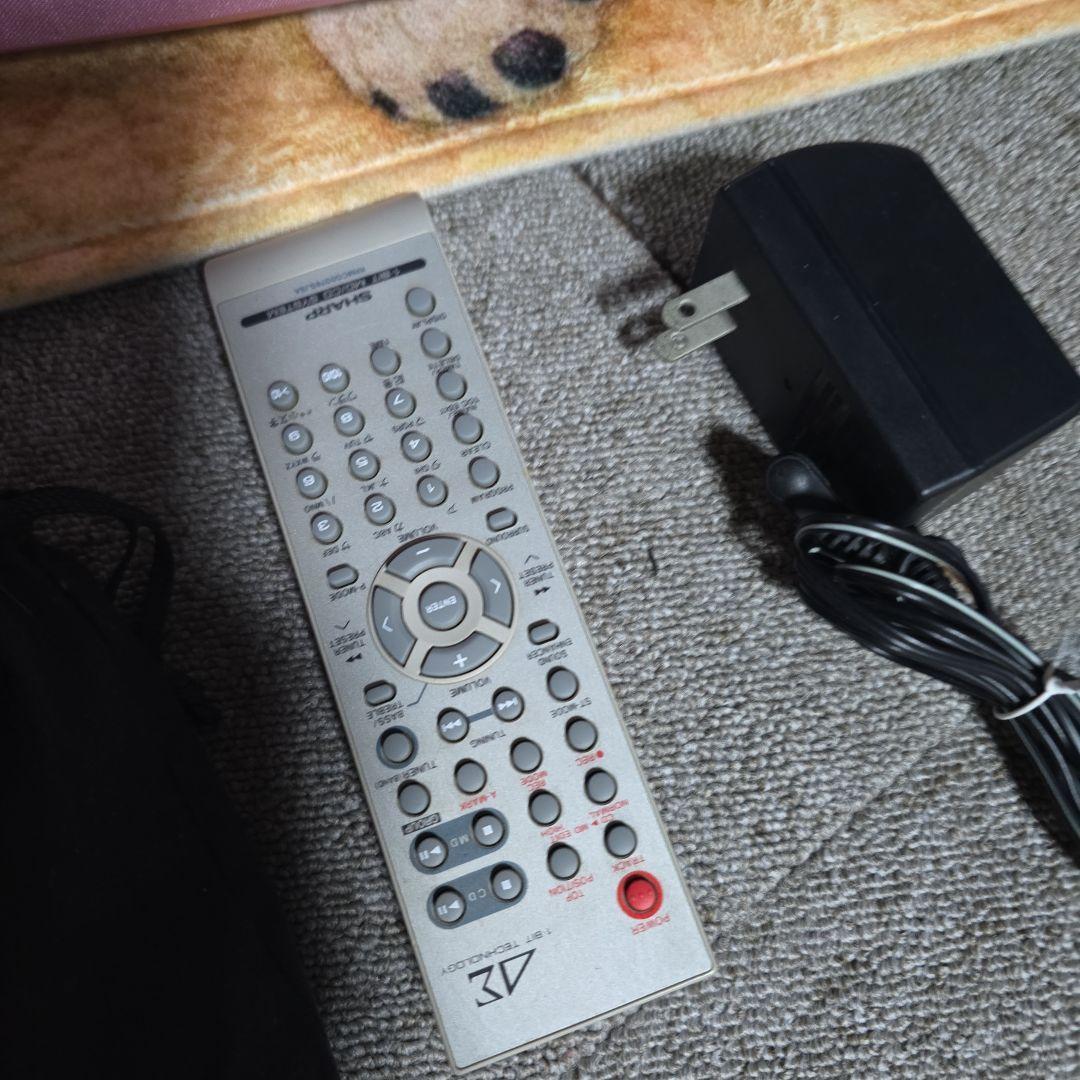 シャープ MDプレイヤー & ピンク CD/MD ラジカセ コンポ²　リモコン有