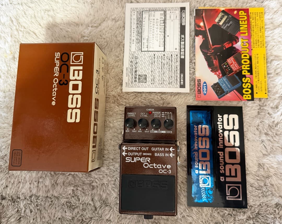 BOSS OC-3オクターバー 室内で数回使用の美品です。
