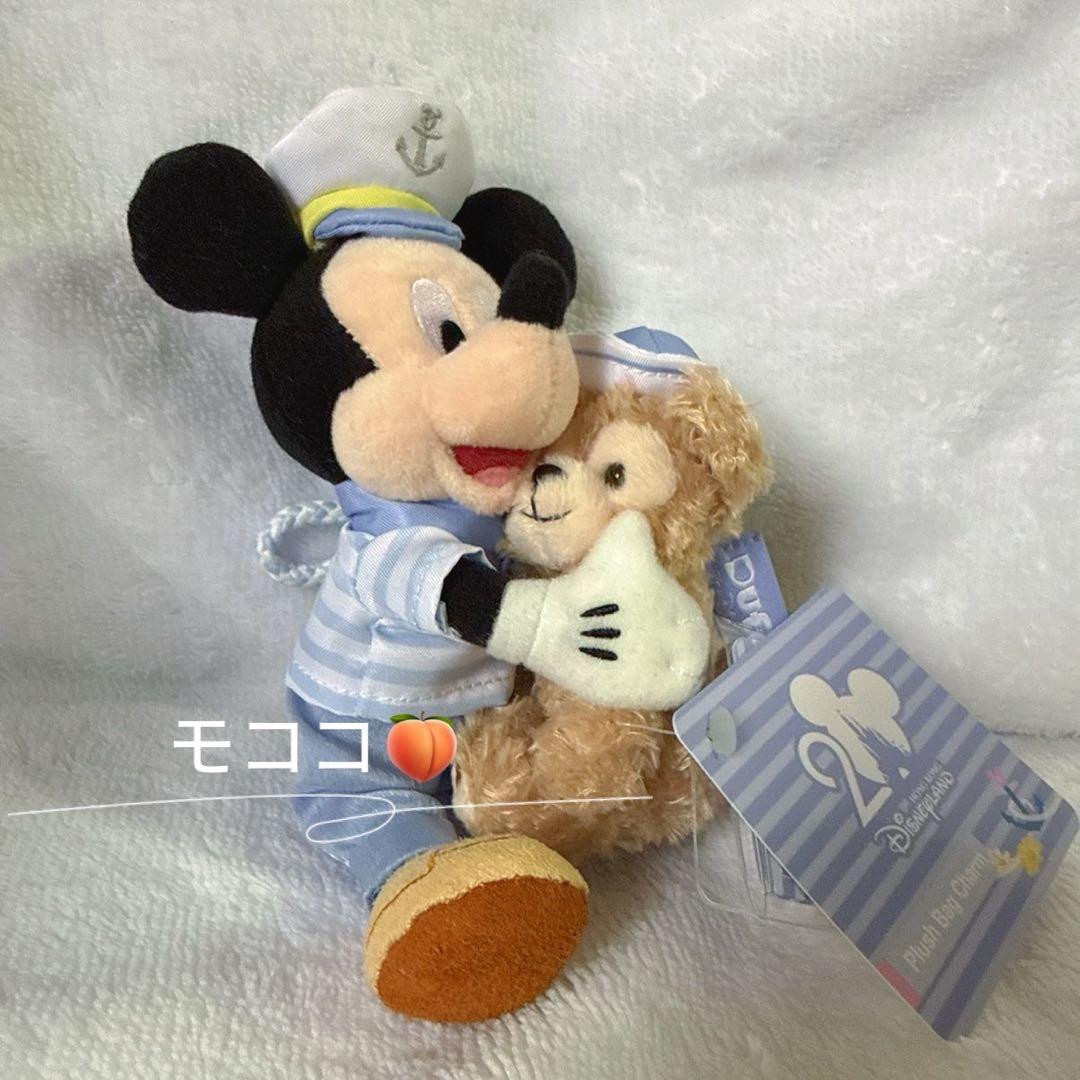 香港ディズニー　春　セーラー　 ミッキーとダッフィー　ぬいぐるみキーチェーン