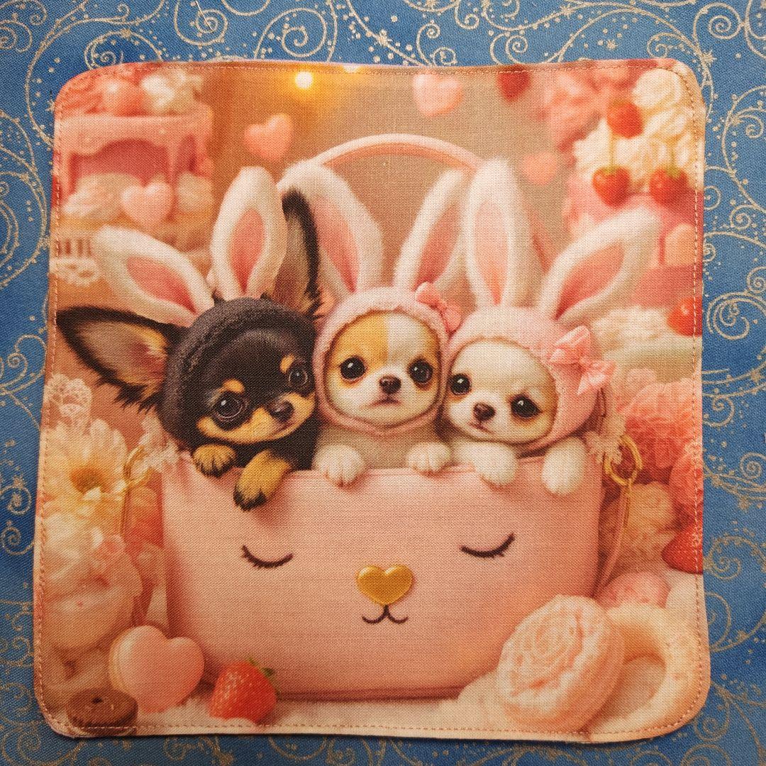 ななちゃん　ハンカチ　チワワちゃん柄　19枚