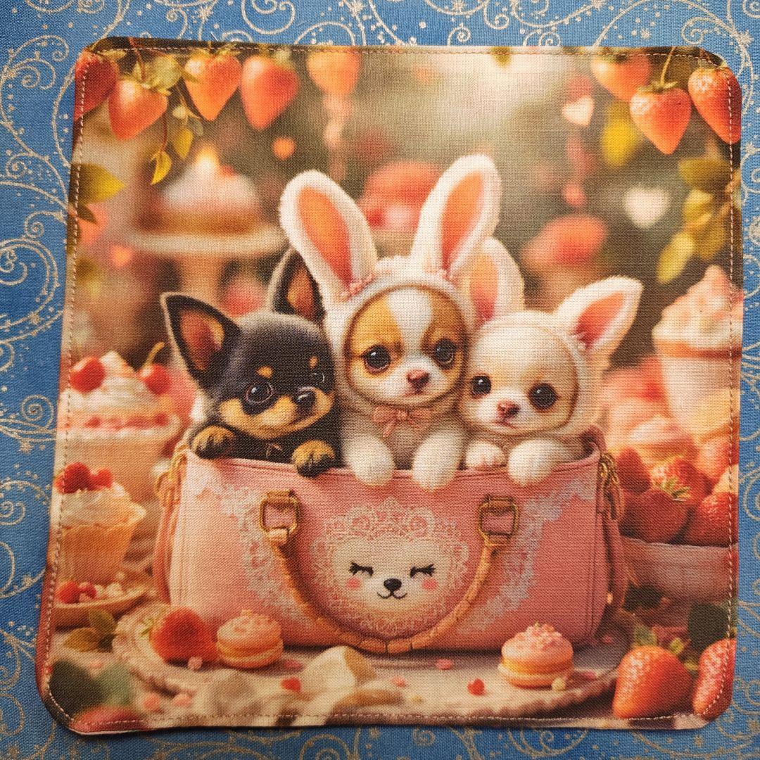 ななちゃん　ハンカチ　チワワちゃん柄　19枚