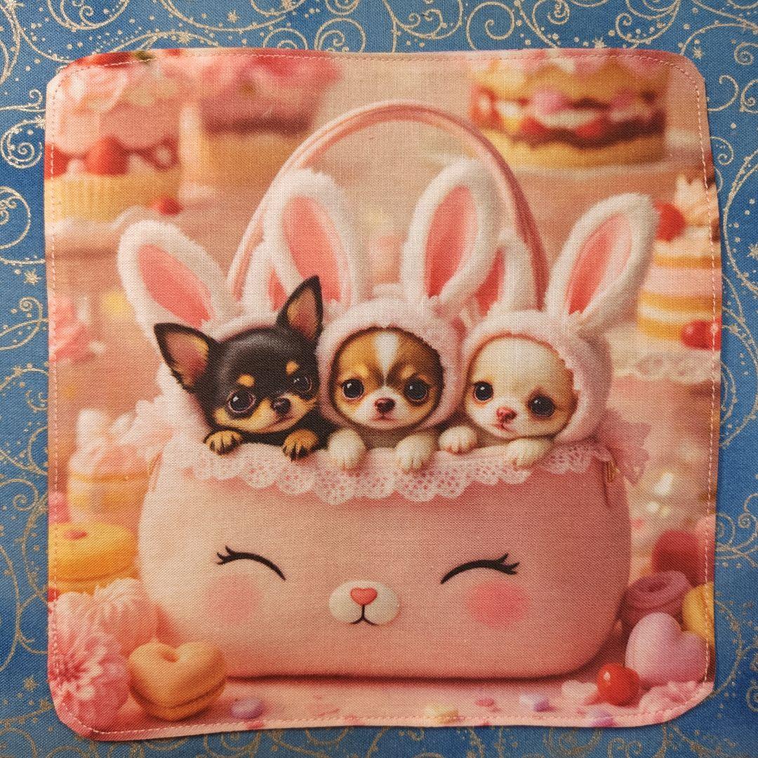 ななちゃん　ハンカチ　チワワちゃん柄　19枚