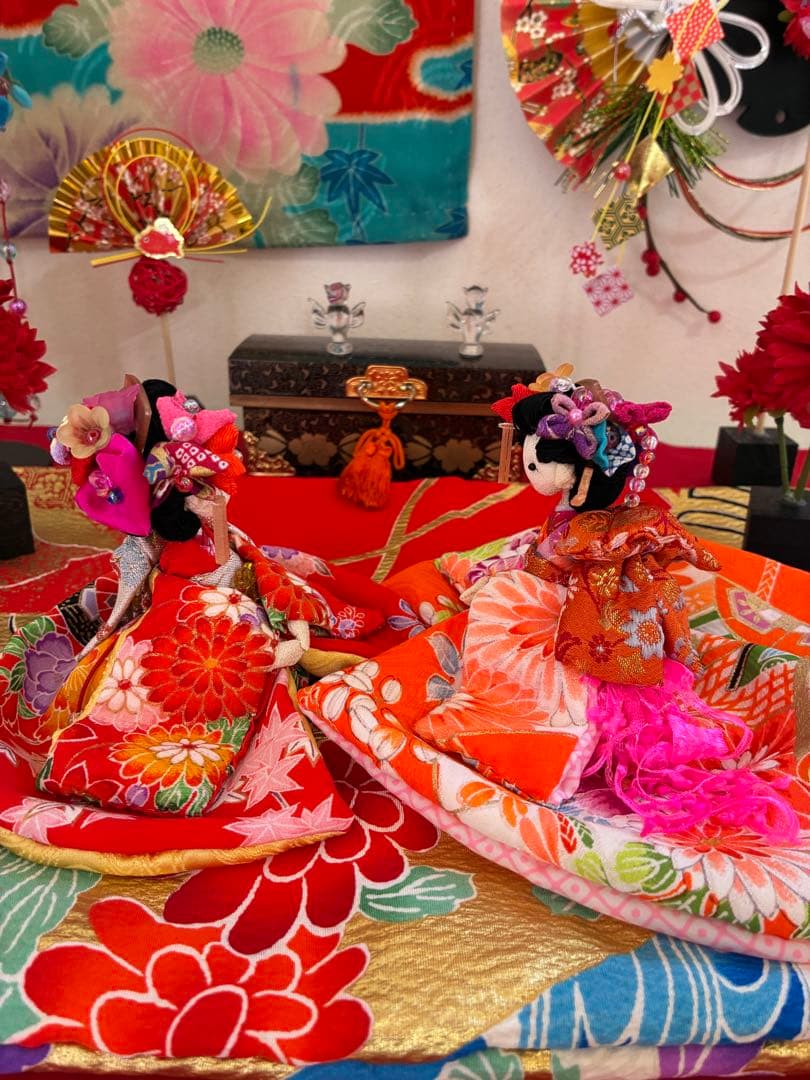 ちりめん細工　創作人形　舞妓　ハンドメイド