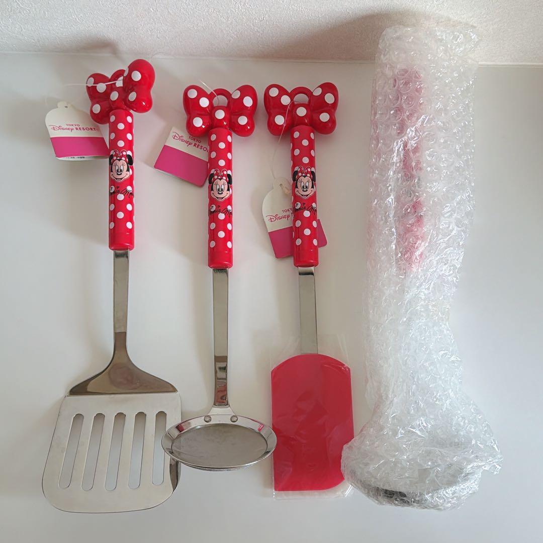 ディズニー ミニーマウス 水玉 キッチンツール おたま