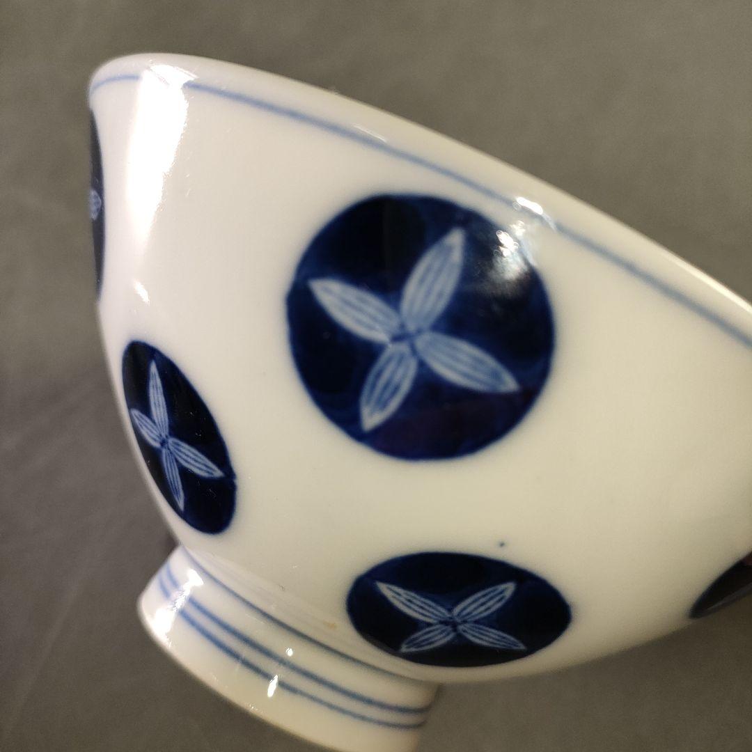 A1185-5/有田焼/呉福 作/染付蓋付飯茶碗揃10客/蓋物/和食器/懐石道具