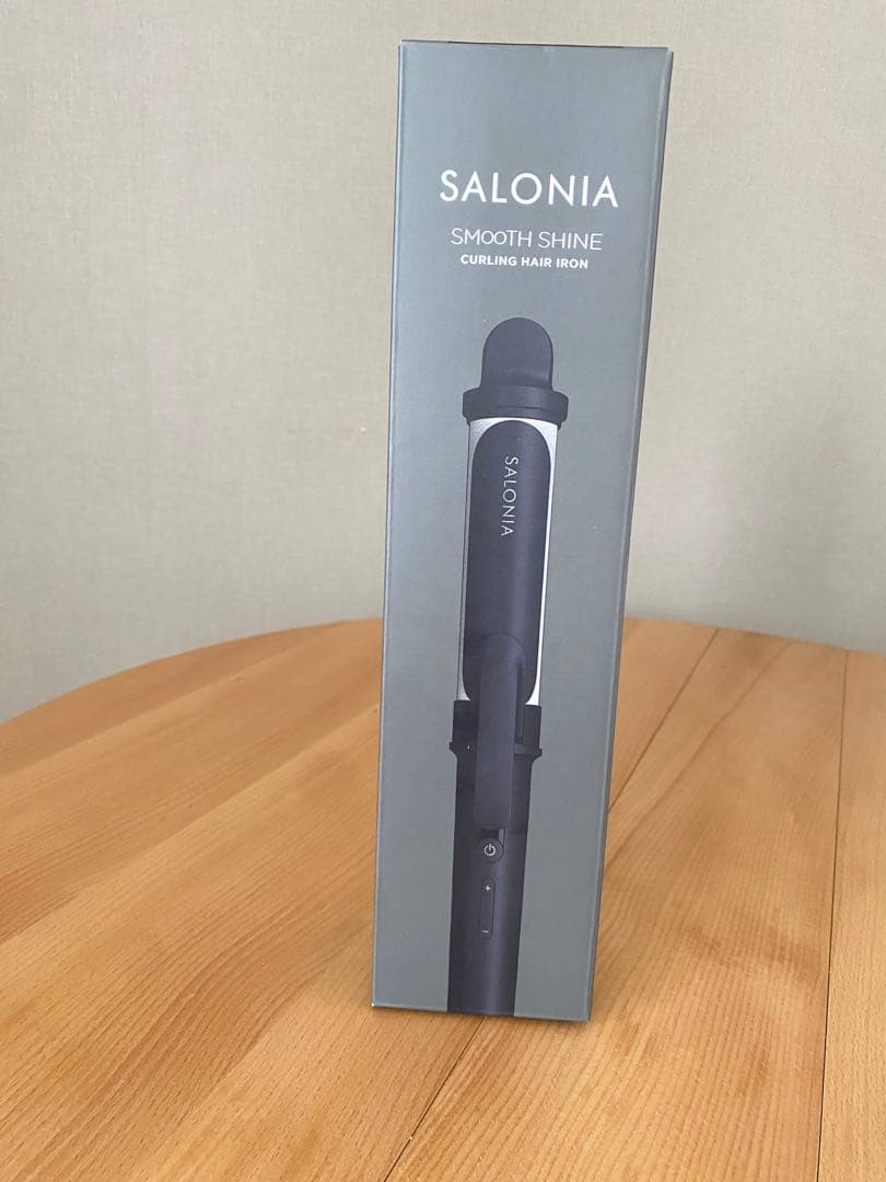 サロニアSALONIA スムースシャインカールヘアアイロン32mm黒