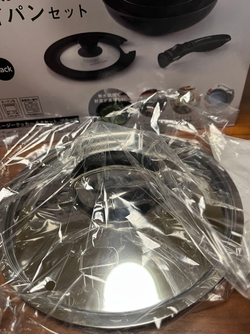 ビタクラフト　無水調理ができる鍋、フライパンセット　６点　ブラック