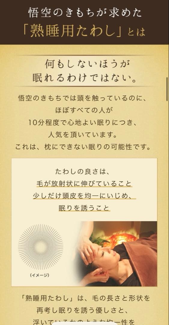 【完売中】悟空のきもち 熟睡用たわし