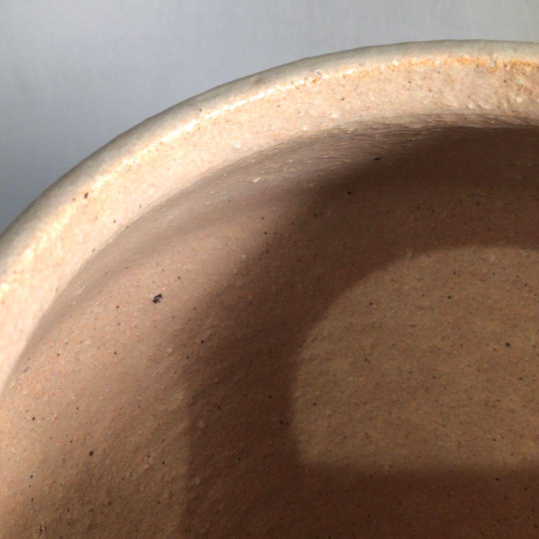 Ｎ４２６　水指　『宇田佐平造』『算玉刷毛目文』『一重口水指』　共箱　茶道具