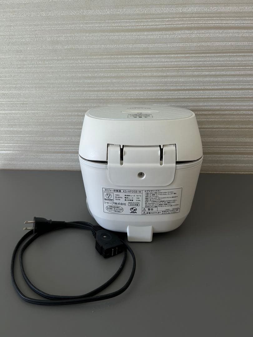 [取説/しゃもじ付き]シャープ IH炊飯器KS-HF05B- 3合 2020年製