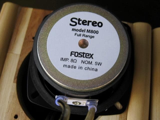 FOSTEX　フルレンジスピーカー　 自作　ペア