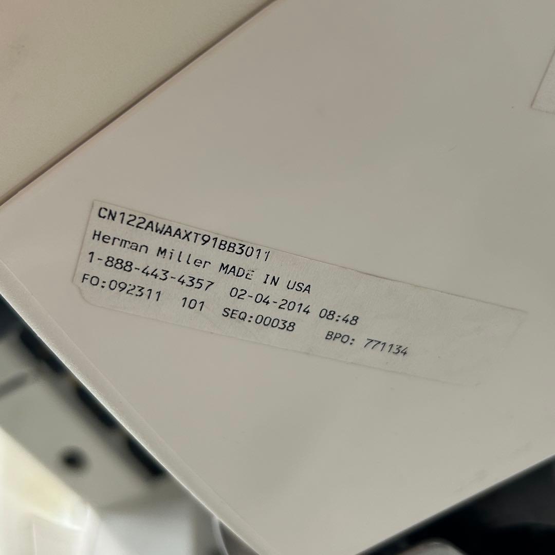 2014年製　エンボディチェア 最高級 ハーマンミラー Embody