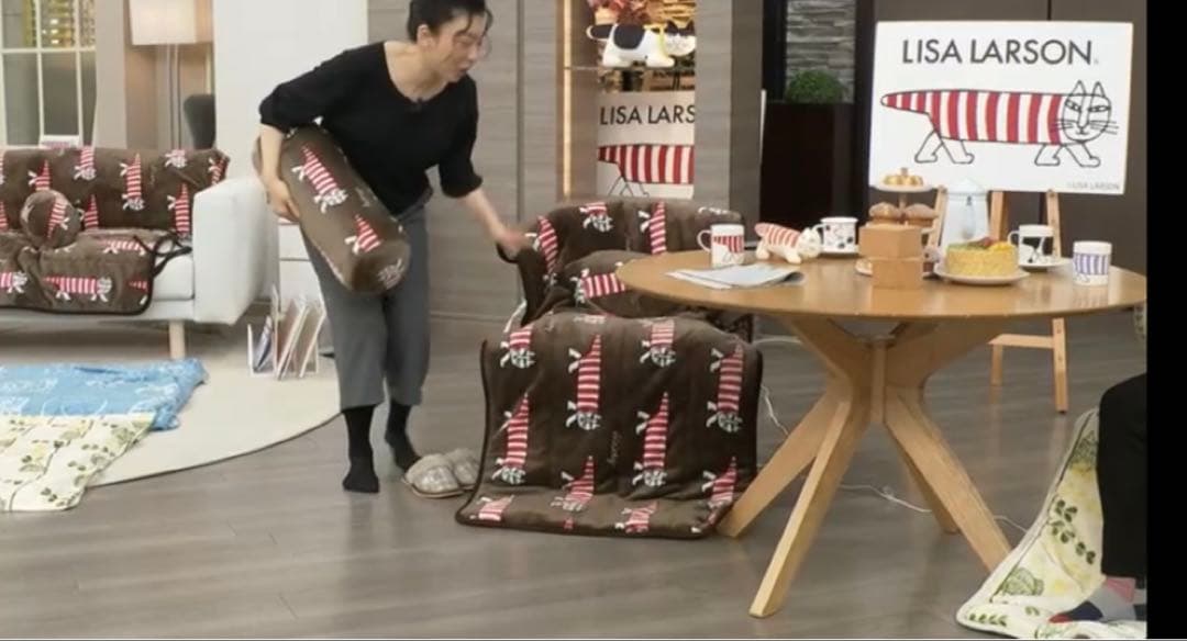 リサラーソン マイキー柄 電気マット あったかごろ寝マット3点セット