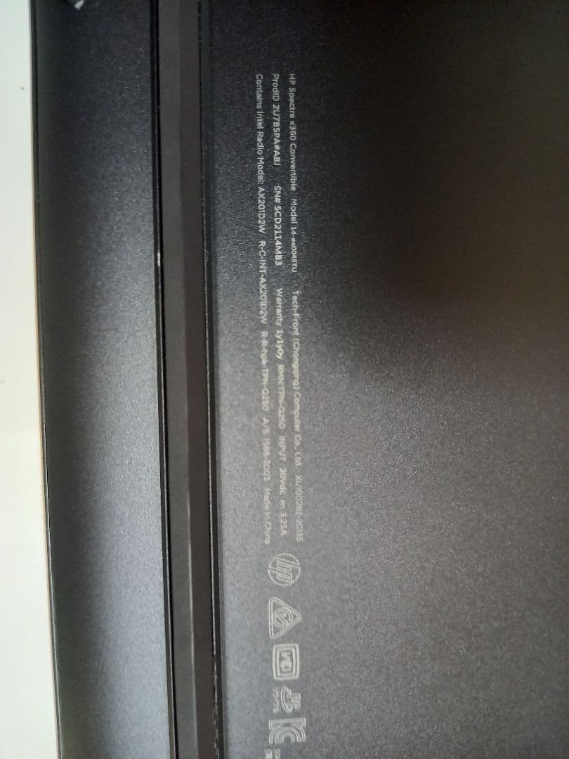 HP spectre x360 14 11世代　i7 パフォーマンスモデル