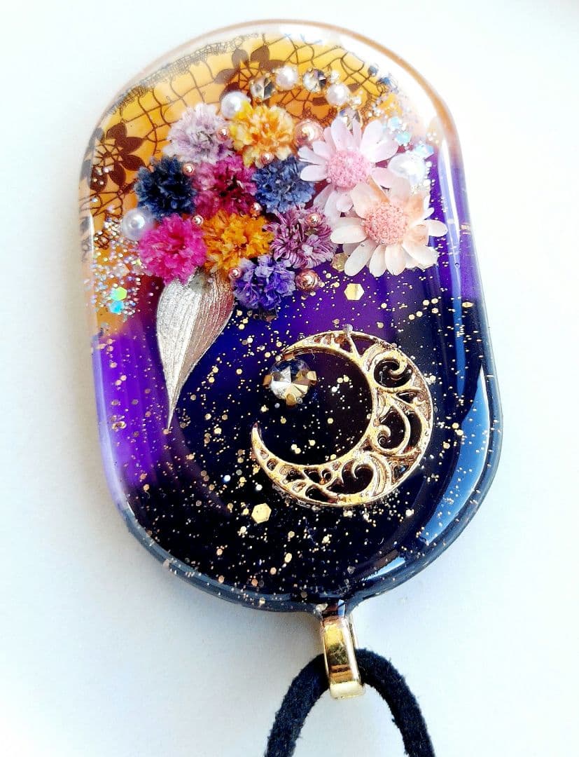 【1307】レジン　ハロウィン　ネックレス　ペンダント　ハンドメイド