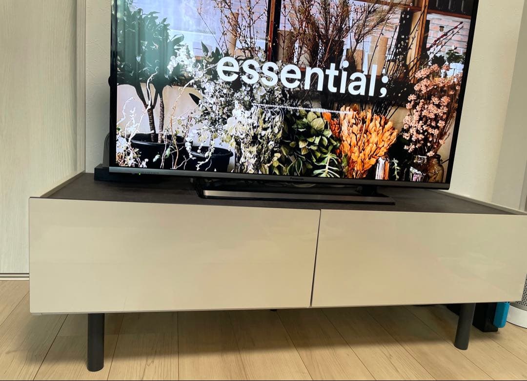 【美品】(送料込) パモウナ テレビボード 幅120 シルキーアッシュ