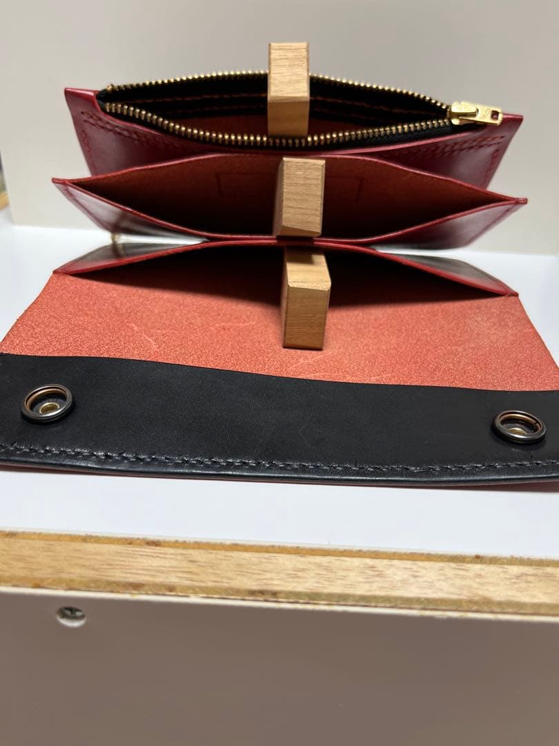 トラッカーウォレット　ハンドメイド　栃木レザー　レザーウォレット