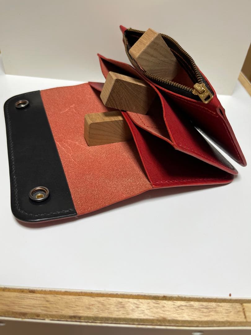 トラッカーウォレット　ハンドメイド　栃木レザー　レザーウォレット