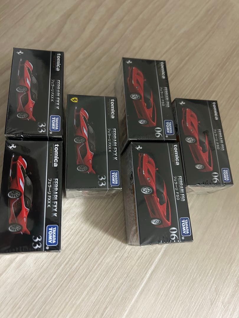 新品未開封品トミカプレミアム　フェラーリFXX-k .F50 6個セット