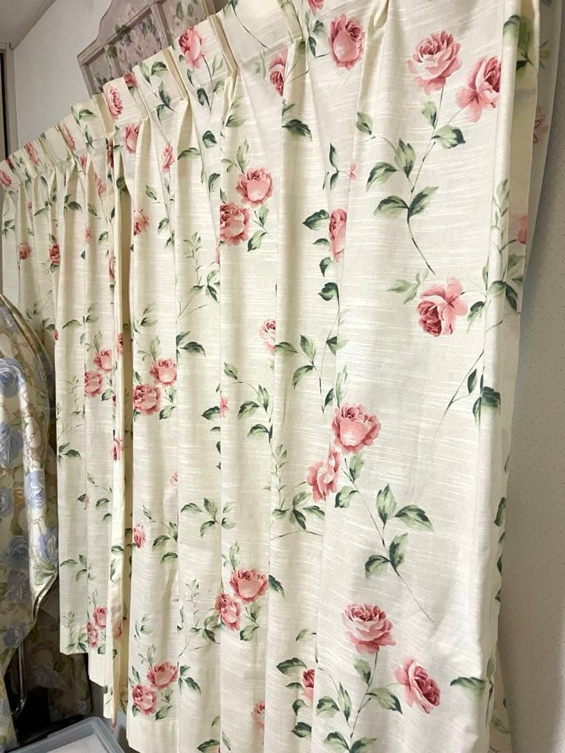 新生活応援! ローラアシュレイホーム ヘーゼルウッドカーテン2枚セットA 超美品