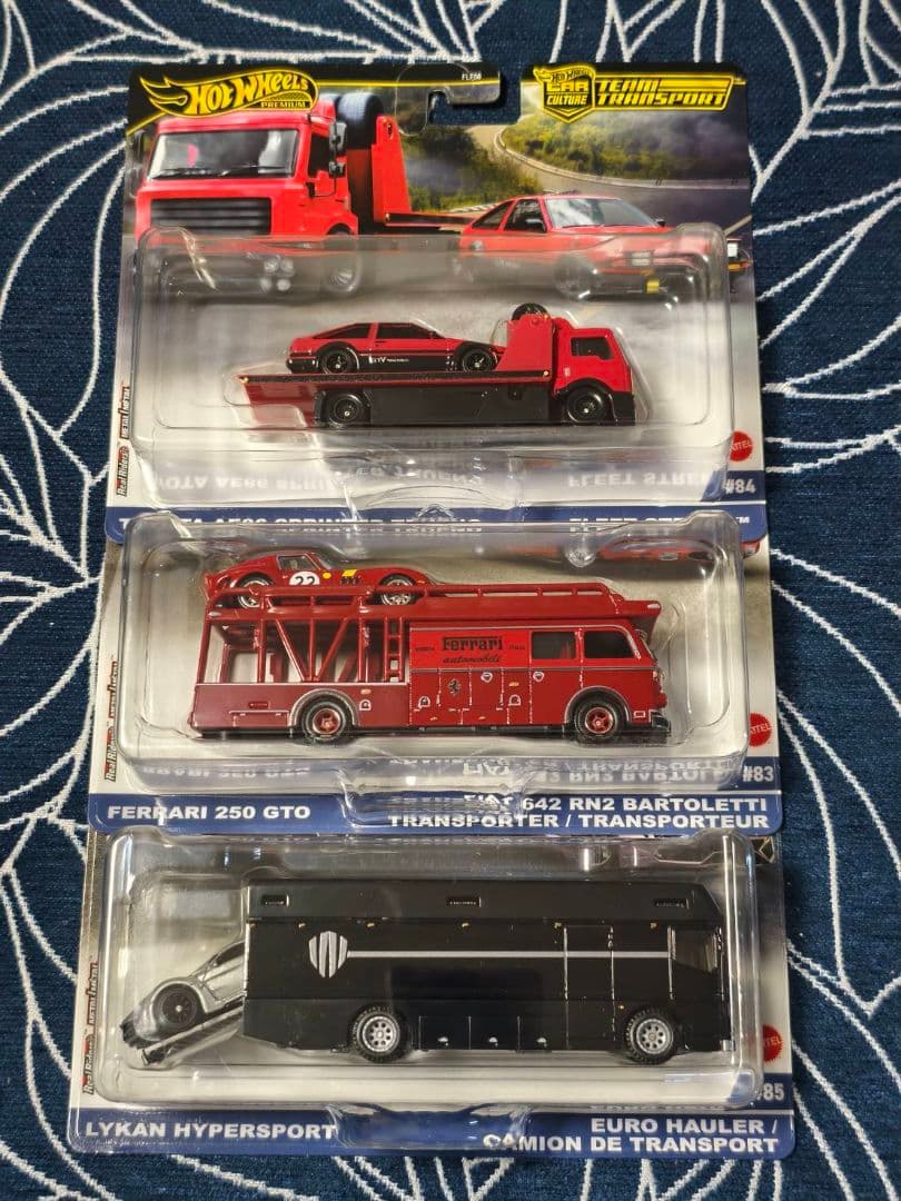 ミニカーまとめ売りホットウィー ルチェイス チームトランスポート トミカ