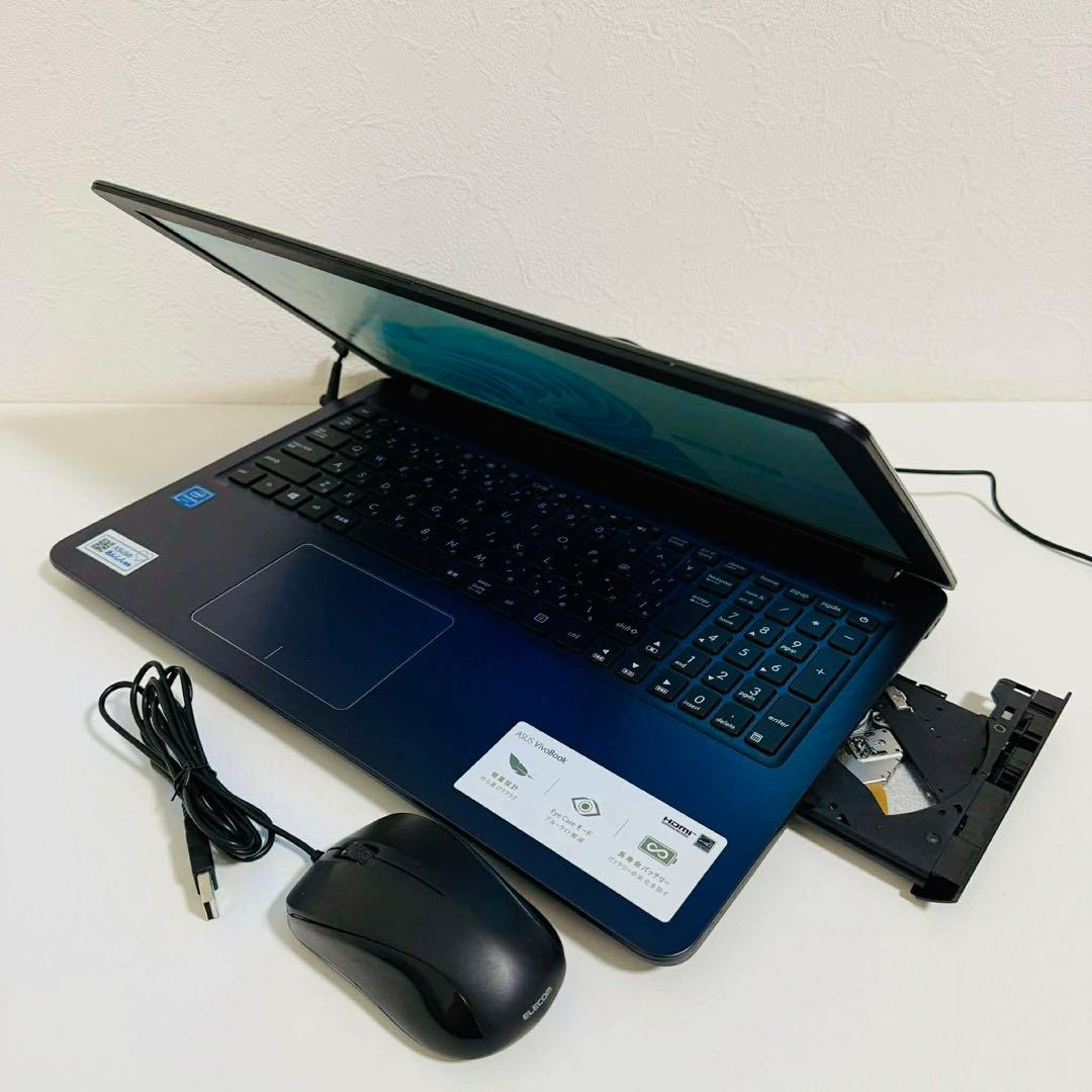 Y171 ASUSノートパソコンSSD高速WEBカメラWindows11オフィス