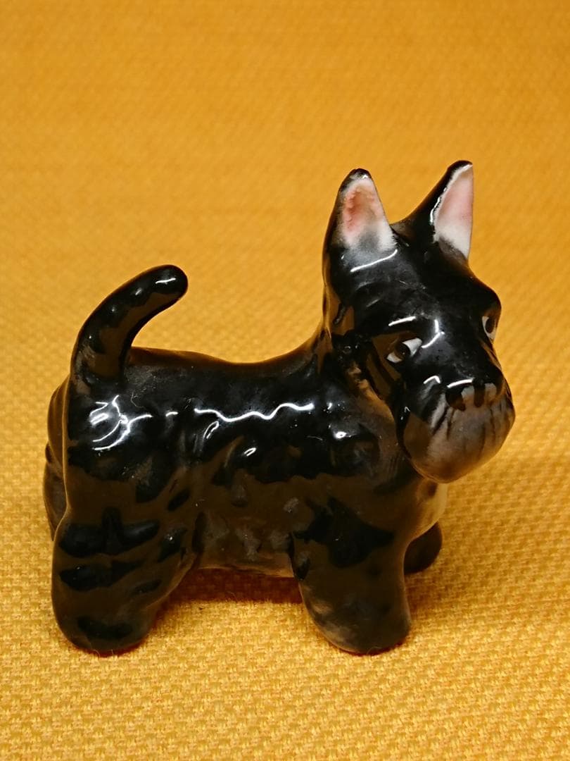 【美品】スコティッシュテリア　陶器　置物　インテリア　工芸品　美術品　A2622