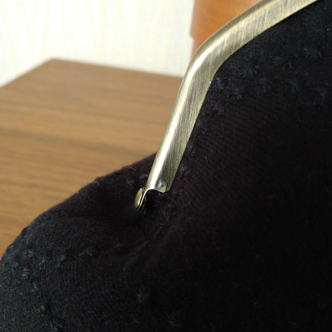 new❁ 持ち手付き 猫の口金 がま口クラッチバッグ☆ミナペルホネンハンドメイド