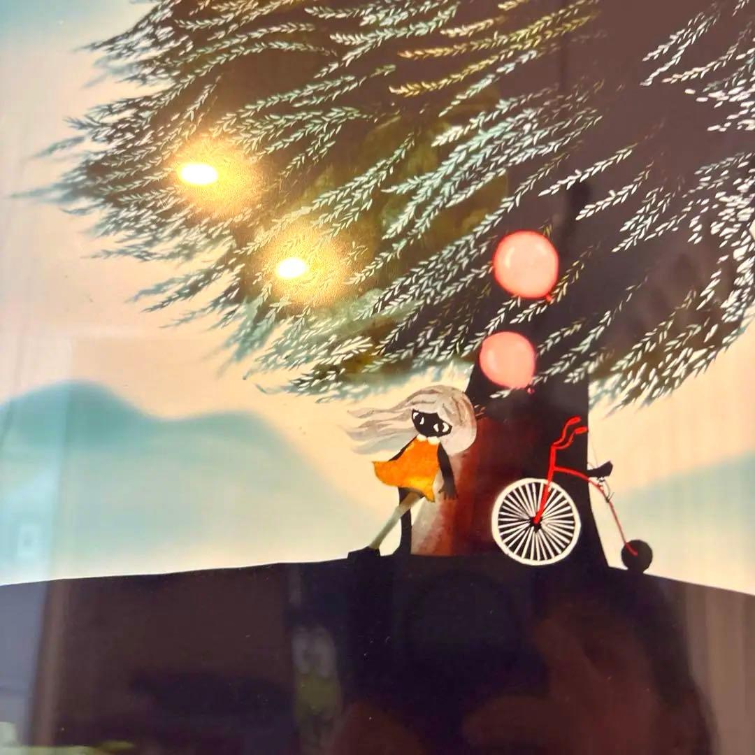 藤城清治　そよ風と少女