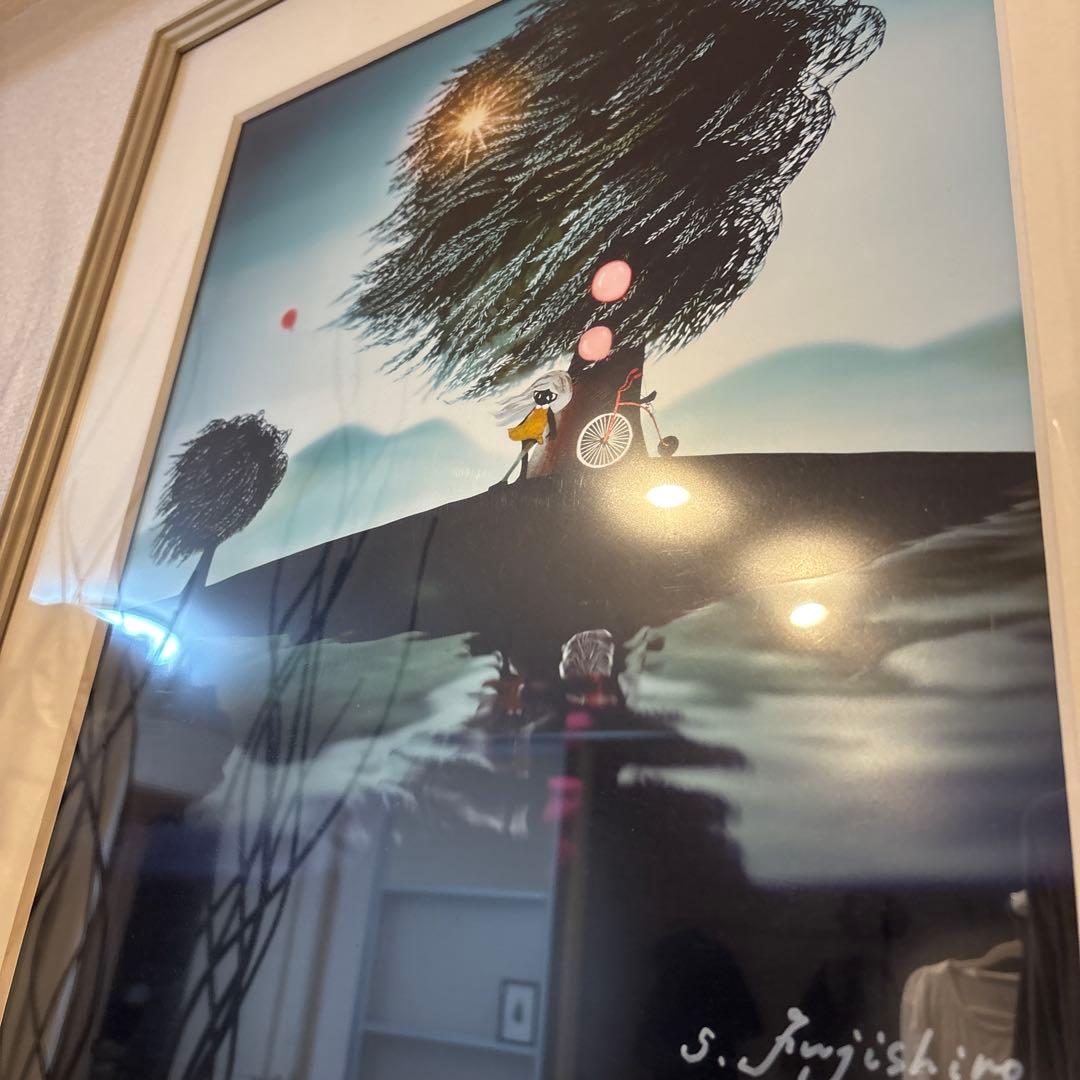 藤城清治　そよ風と少女