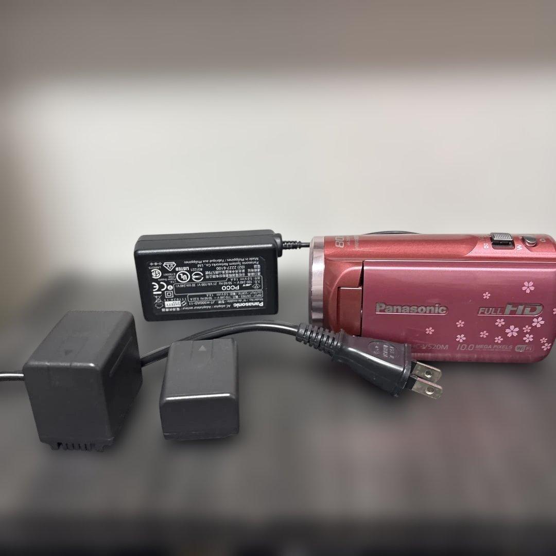 【美品】Panasonic HC-V520M ピンク 桜吹雪
