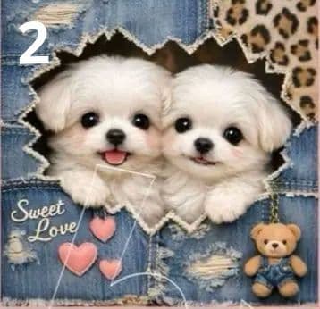 オーダーページ　ハンカチ　88 デニムわんこ柄　1/15　りんご様P