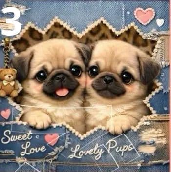 オーダーページ　ハンカチ　88 デニムわんこ柄　1/15　りんご様P