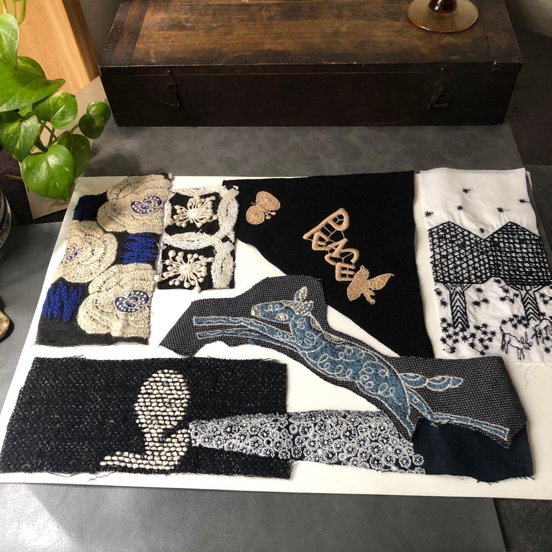 刺繍柄ハギレ/ミナペルホネン