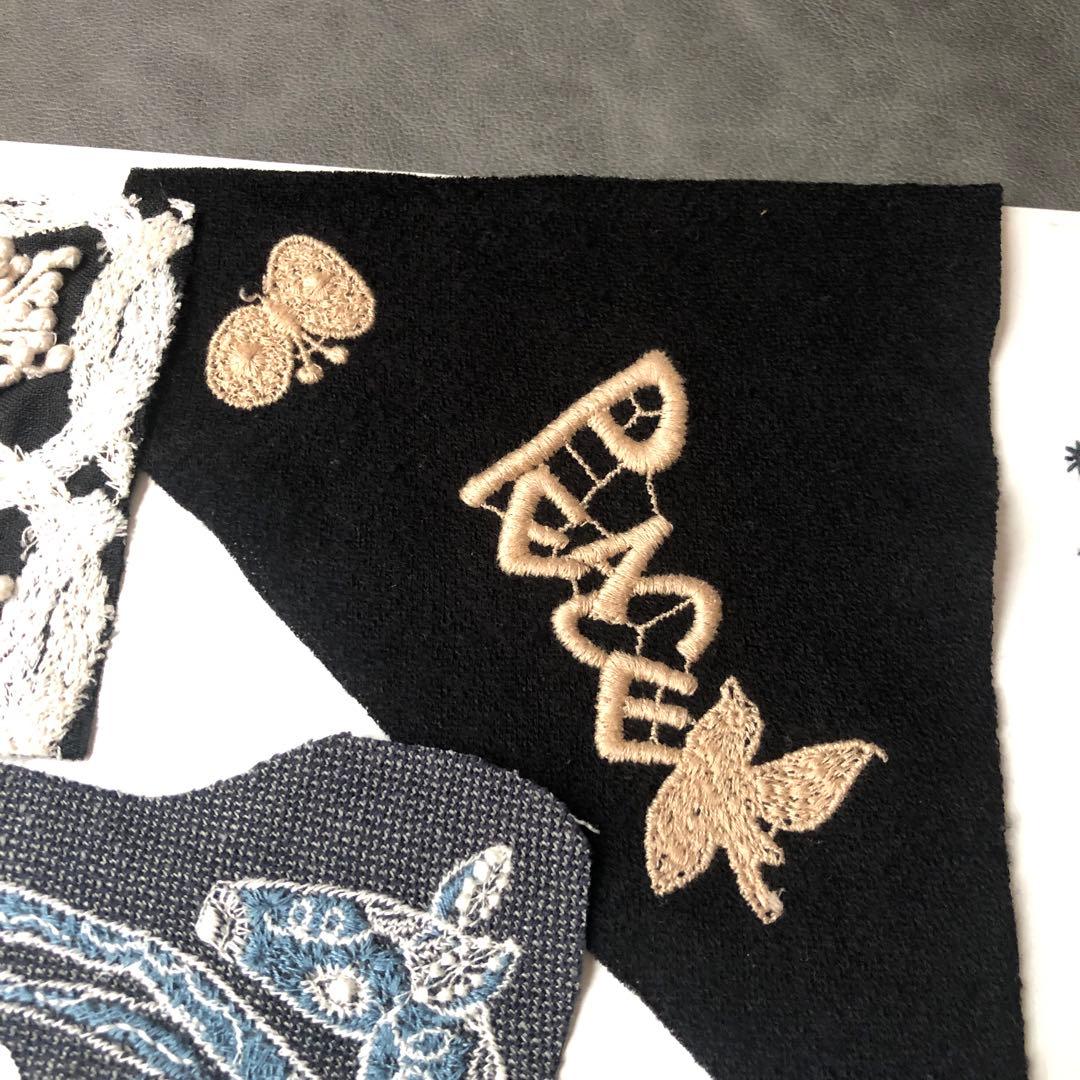 刺繍柄ハギレ/ミナペルホネン