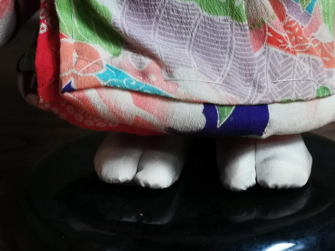 徳山・松乾斎東光□昭和初期□松月特製□岩村徳茂／縮緬しつけ糸付□市松人形□京人形