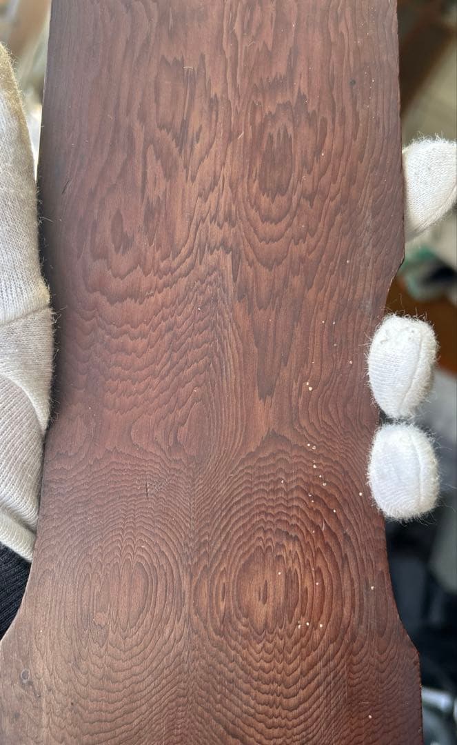 １枚板　短冊掛け　壁掛け 飾り台 花鳥画 雀 菊　時代物　飾り窓