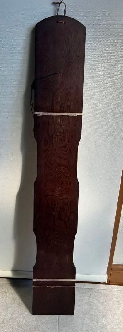 １枚板　短冊掛け　壁掛け 飾り台 花鳥画 雀 菊　時代物　飾り窓