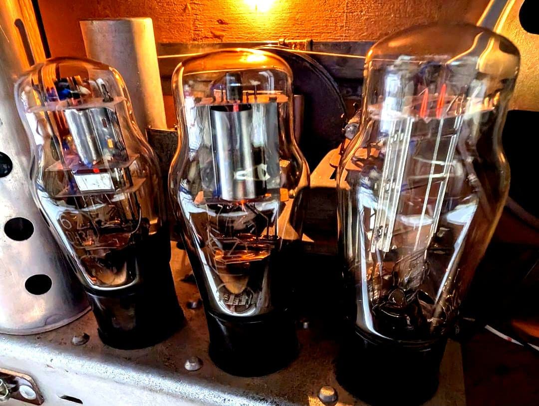 美品ナショナル真空管ラジオbluetooth付