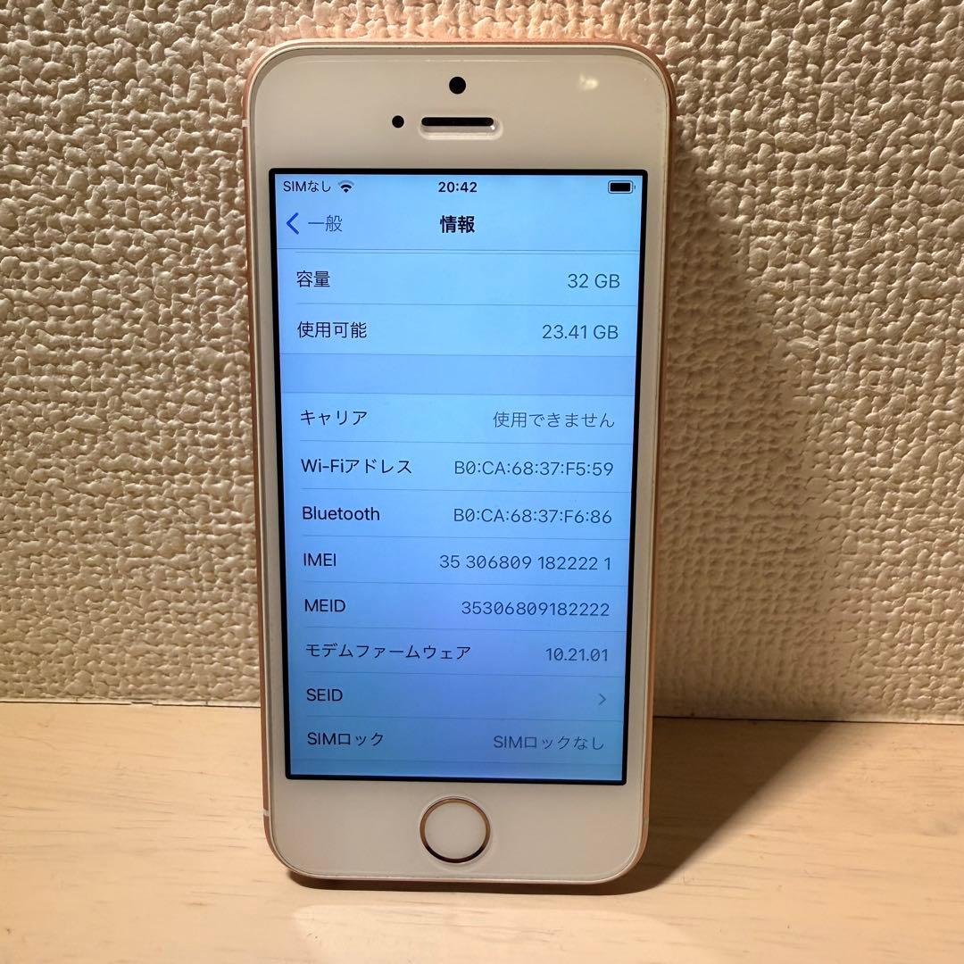 Apple iPhone SE (第一世代) SIMフリー　カバー付き