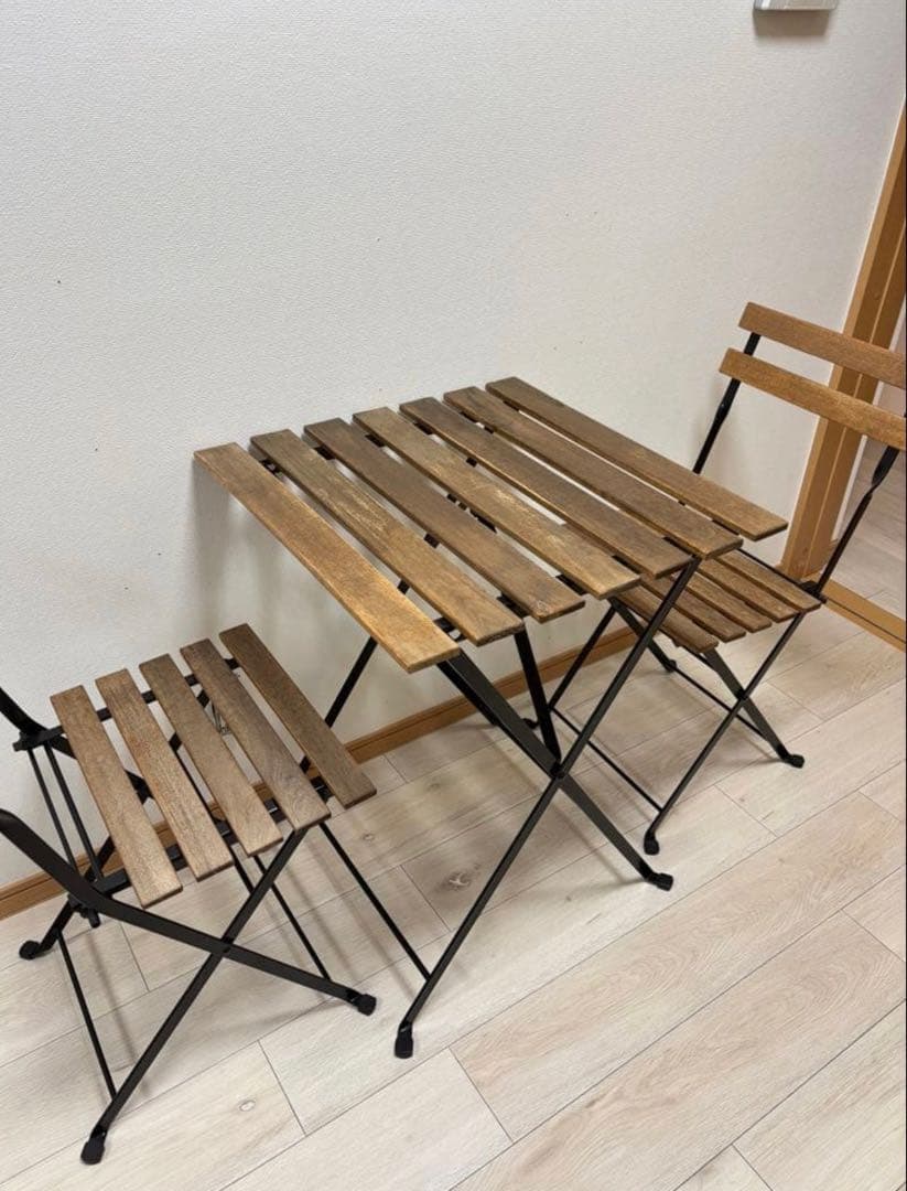 IKEA ガーデンファニチャー ３点セット