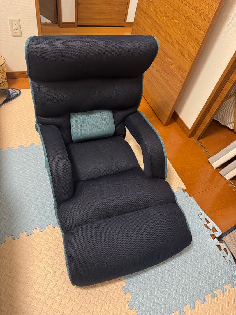 リクライニングチェア ネイビー 椅子チェア