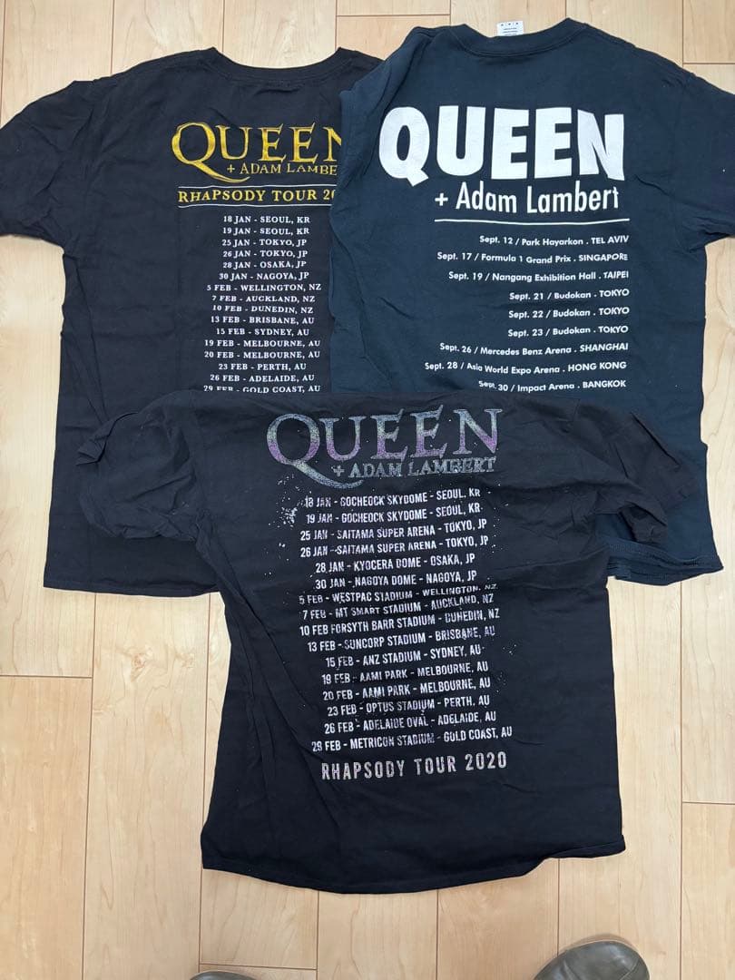 QUEEN + Adam Lambert Tシャツセット