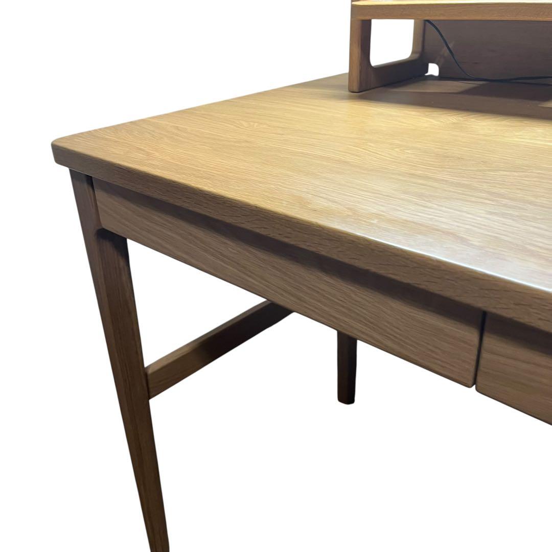 KEYUCA ケユカ　ニノス　学習机　デスク　子供用　鍵付き　照明付き　本棚付き