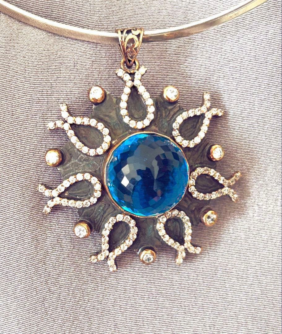 ★ロンドンブルー トパーズ ペンダントトップ　シルバー925